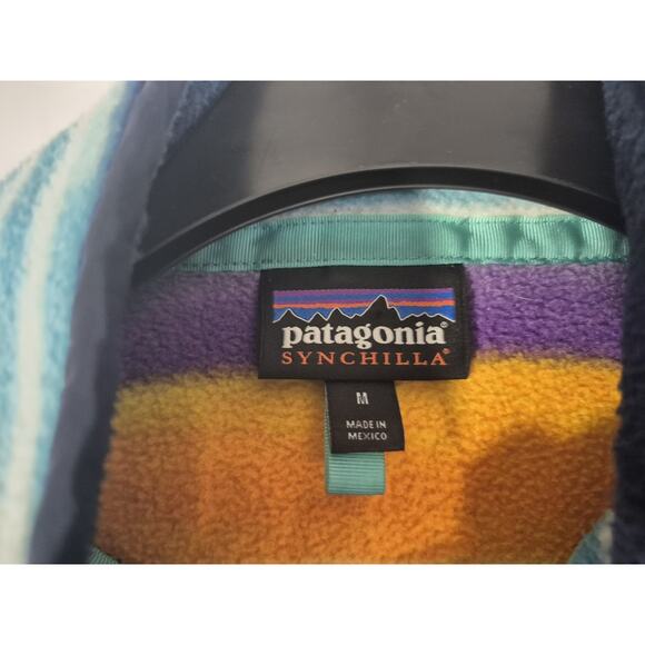 Patagonia Worn Wear Men's Lightweight Synchilla Snap-T Pullover Jacket Medium - Picture 6 of 6